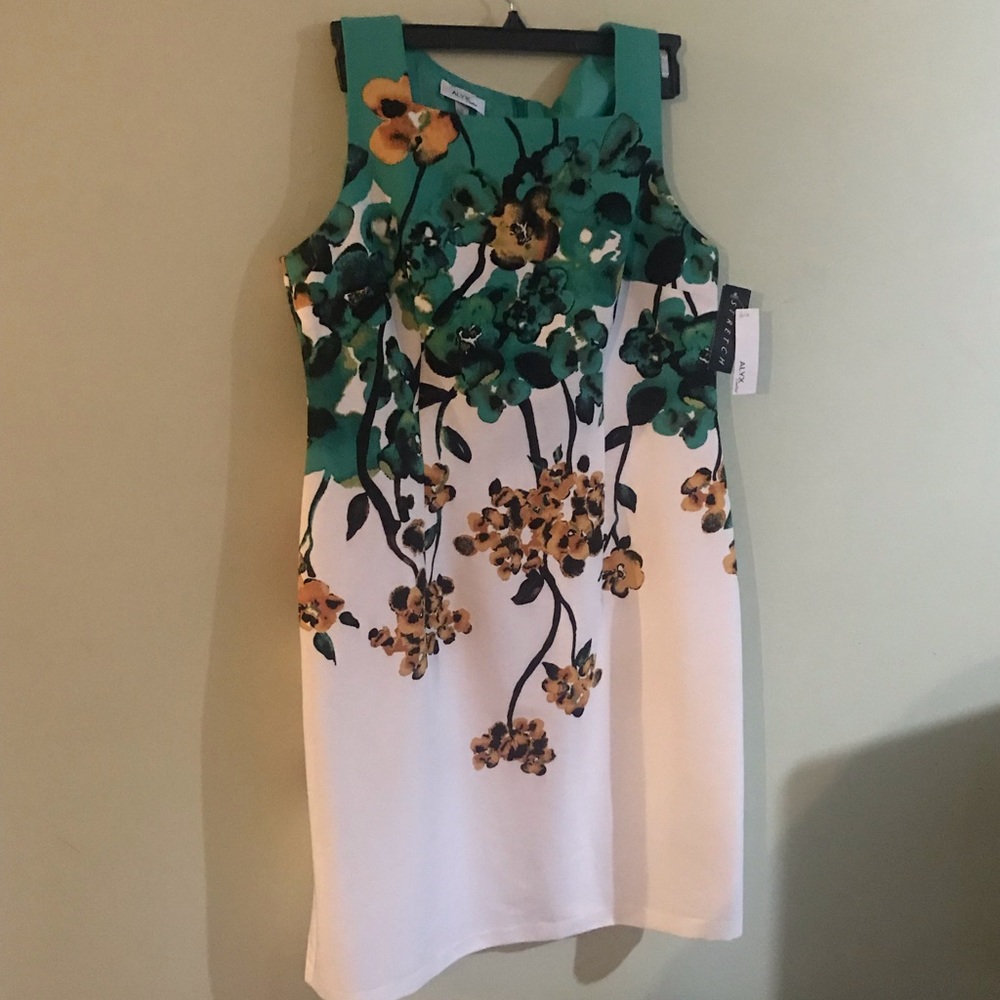 ALYX Limited Stretch Prada Print Sheath Dress Sz14 - Picture 2 of 8